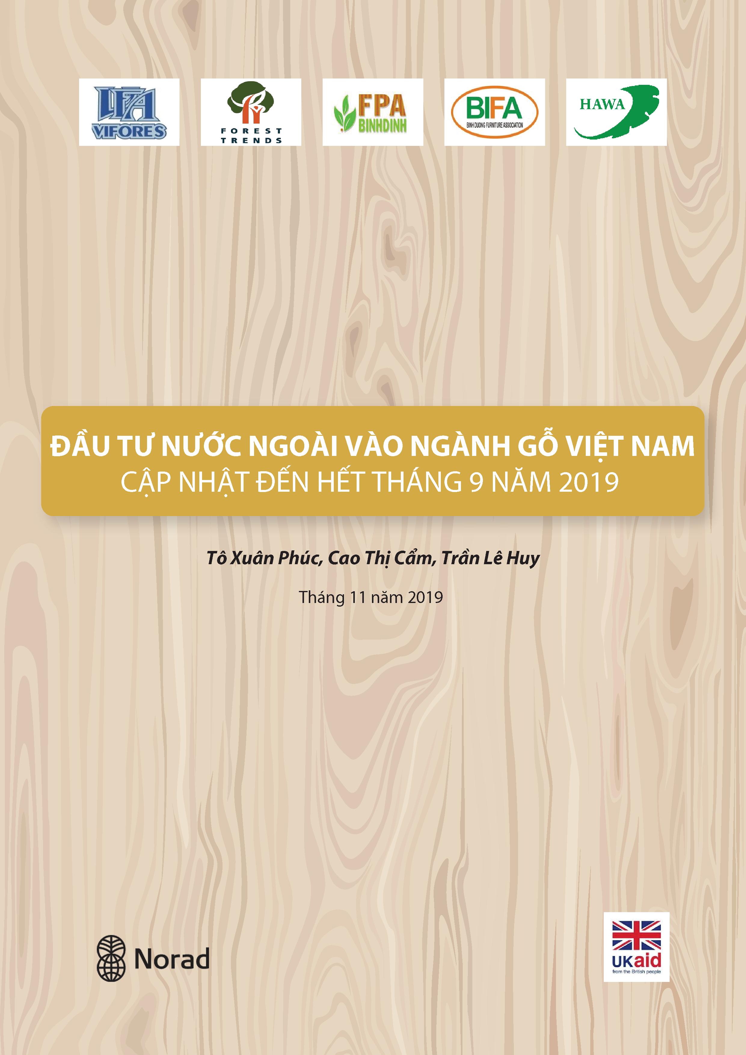 Đầu tư nước ngoài vào ngành gỗ Việt Nam: Cập nhật đến hết 9 tháng 2019