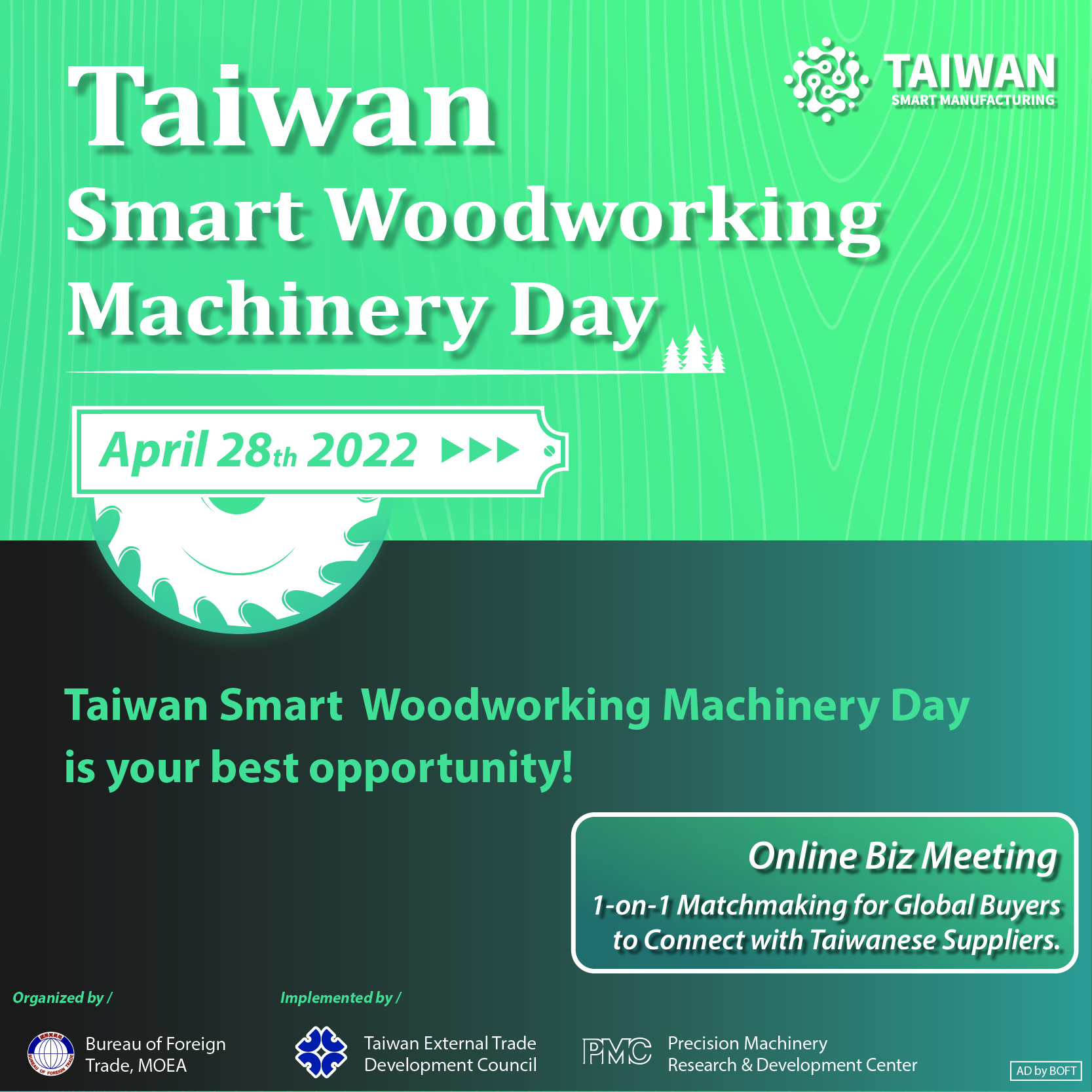 Tham Quan và Giao Thương ONLINE tại Triển lãm WOOD TAIWAN 2022 ngày 28/04-12/05