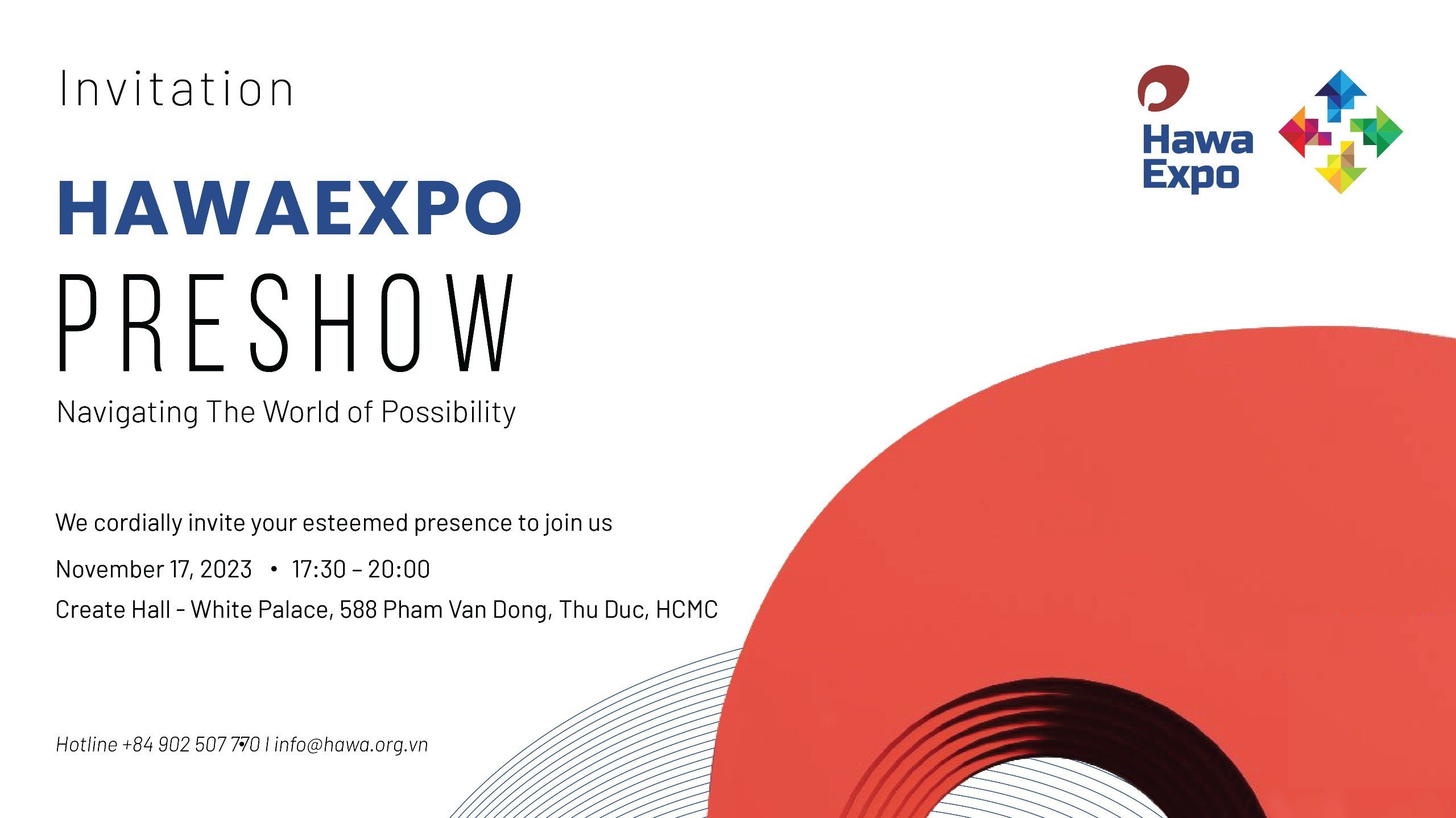 [HỖ TRỢ TRUYỀN THÔNG] HAWAEXPO PRESHOW HAWAEXPO NAVIGATING THE WORLD OF POSSIBILITY