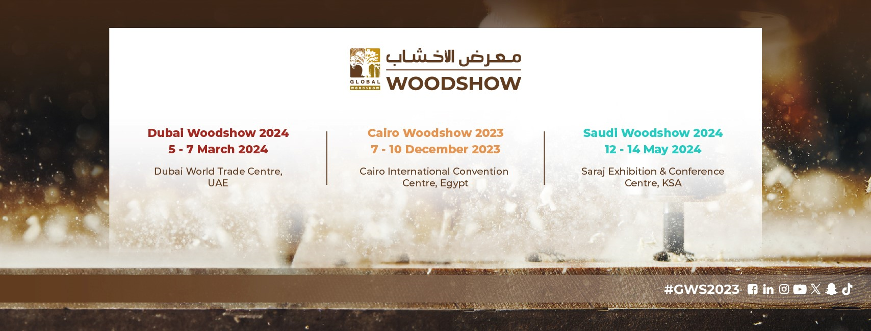 [ĐĂNG KÝ THAM GIA] HỘI CHỢ CAIRO WOODSHOW CWS 2023 (CAIRO, AI CẬP)
