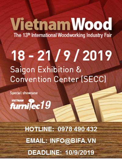 ĐĂNG KÝ TRƯNG BÀY TẠI VIETNAMWOOD 2019