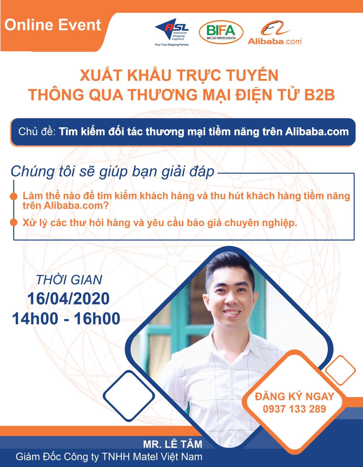 Sự Kiện Online: Xuất Khẩu Trực Tuyến Thông Qua Thương Mại Điện Tử B2B