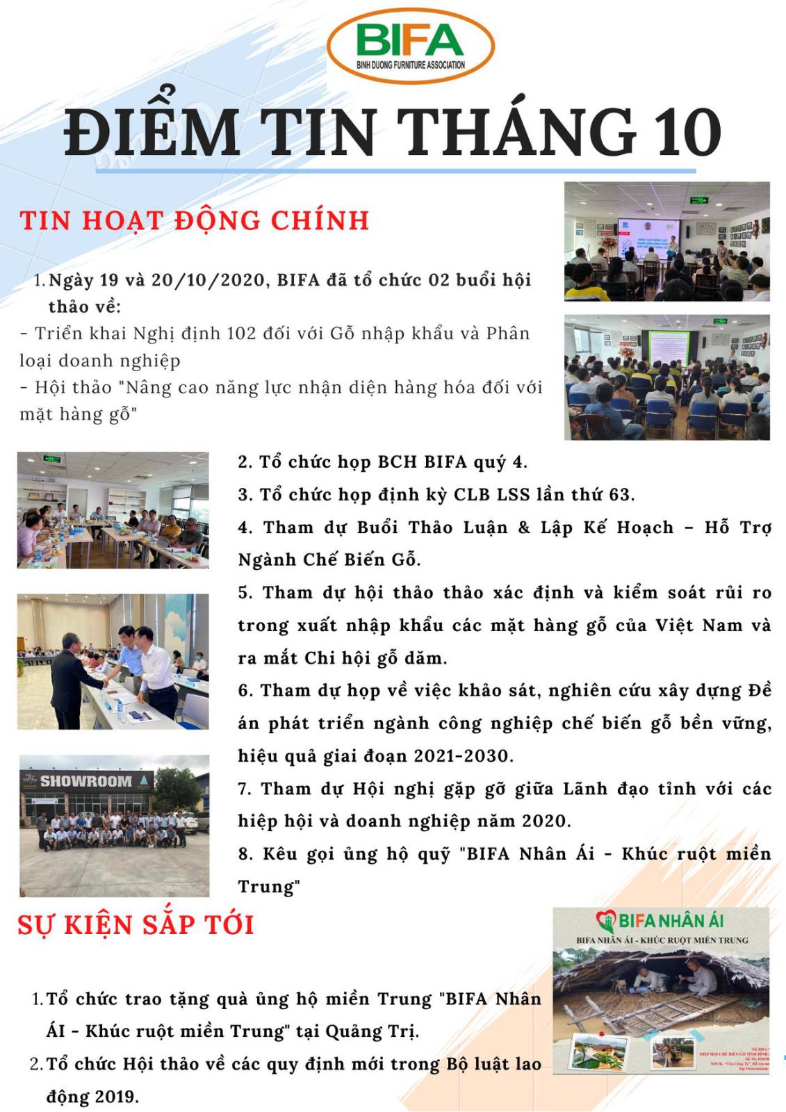 ĐIỂM TIN HOẠT ĐỘNG BIFA THÁNG 10/2020