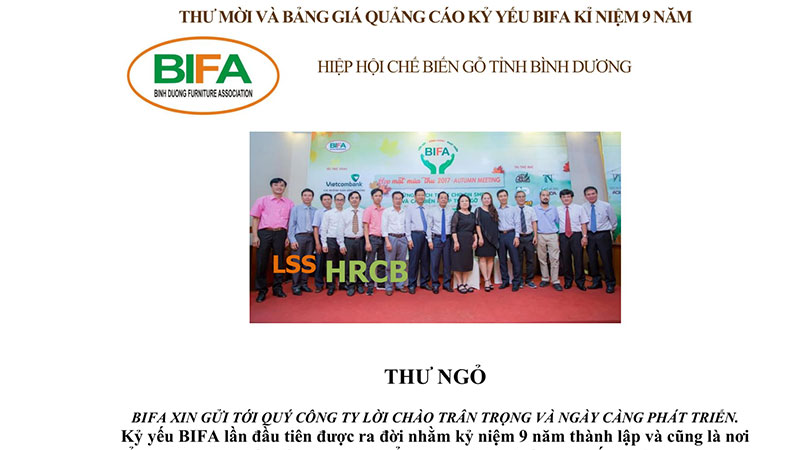 KỶ YẾU BIFA 2018