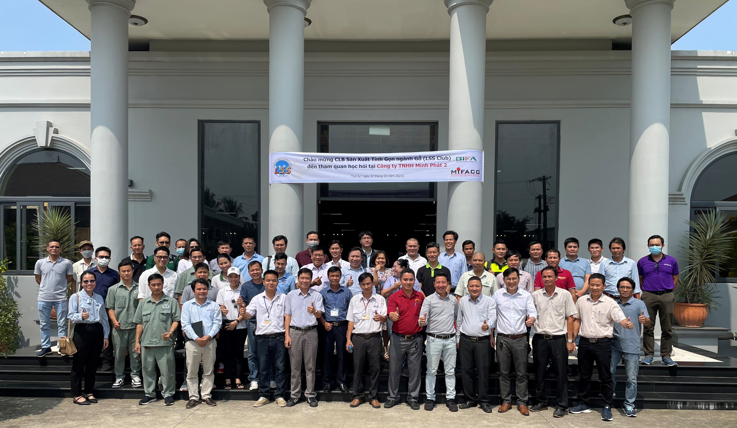 CLB SẢN XUẤT - TINH GỌN NGÀNH GỖ (LSS) THAM QUAN HỌC HỎI TẠI CÔNG TY MINH PHÁT 2 (MIFACO)
