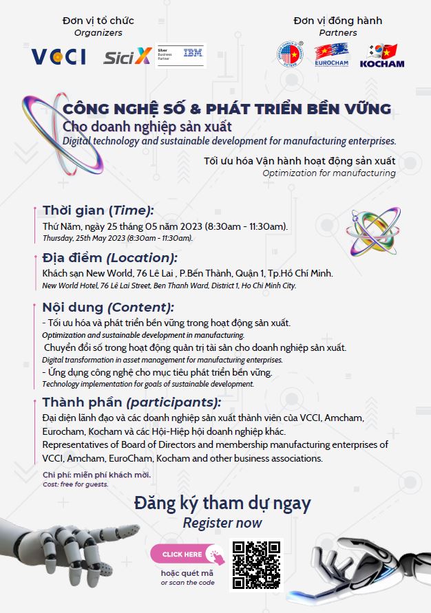 [HỖ TRỢ TRUYỀN THÔNG] - HỘI THẢO "CÔNG NGHỆ SỐ & PHÁT TRIỂN BỀN VỮNG CHO DOANH NGHIỆP SẢN XUẤT"