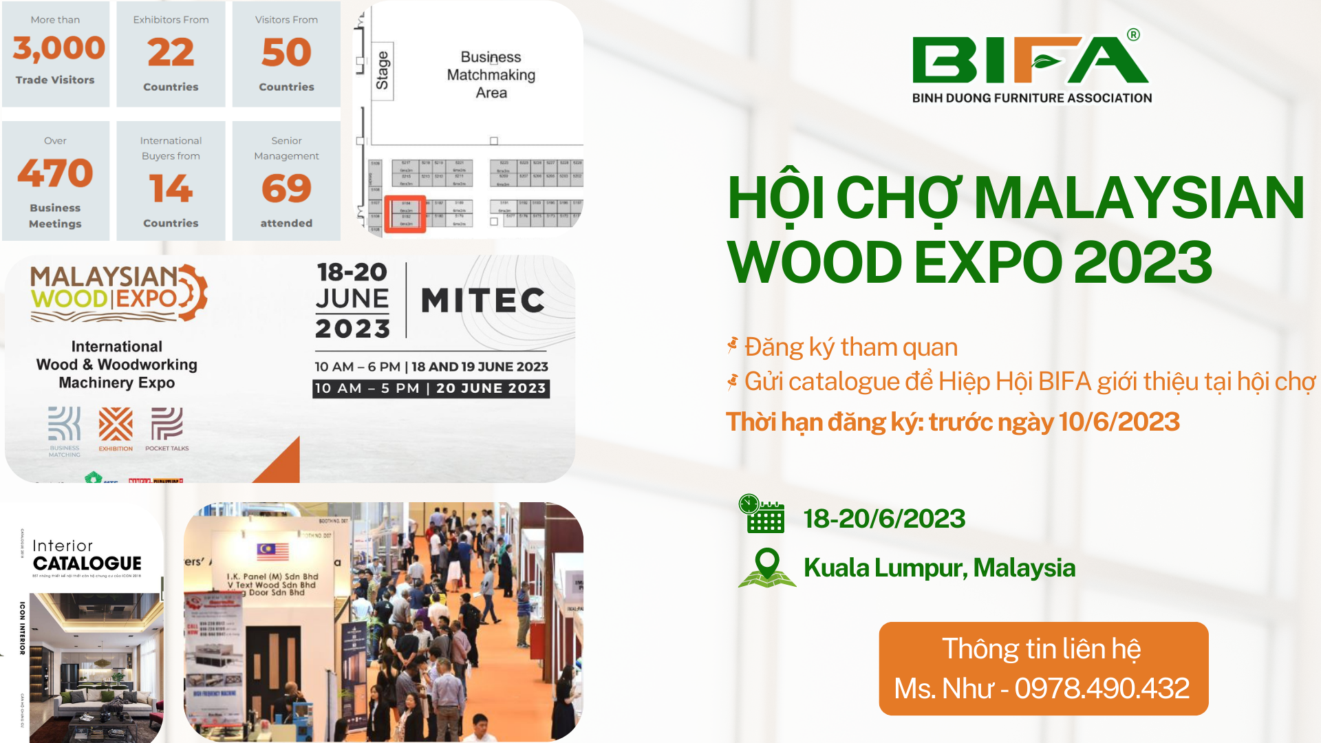 HỘI CHỢ MALAYSIAN WOOD EXPO 2023 "ĐĂNG KÝ THAM QUAN & GỬI CATALOGUE"