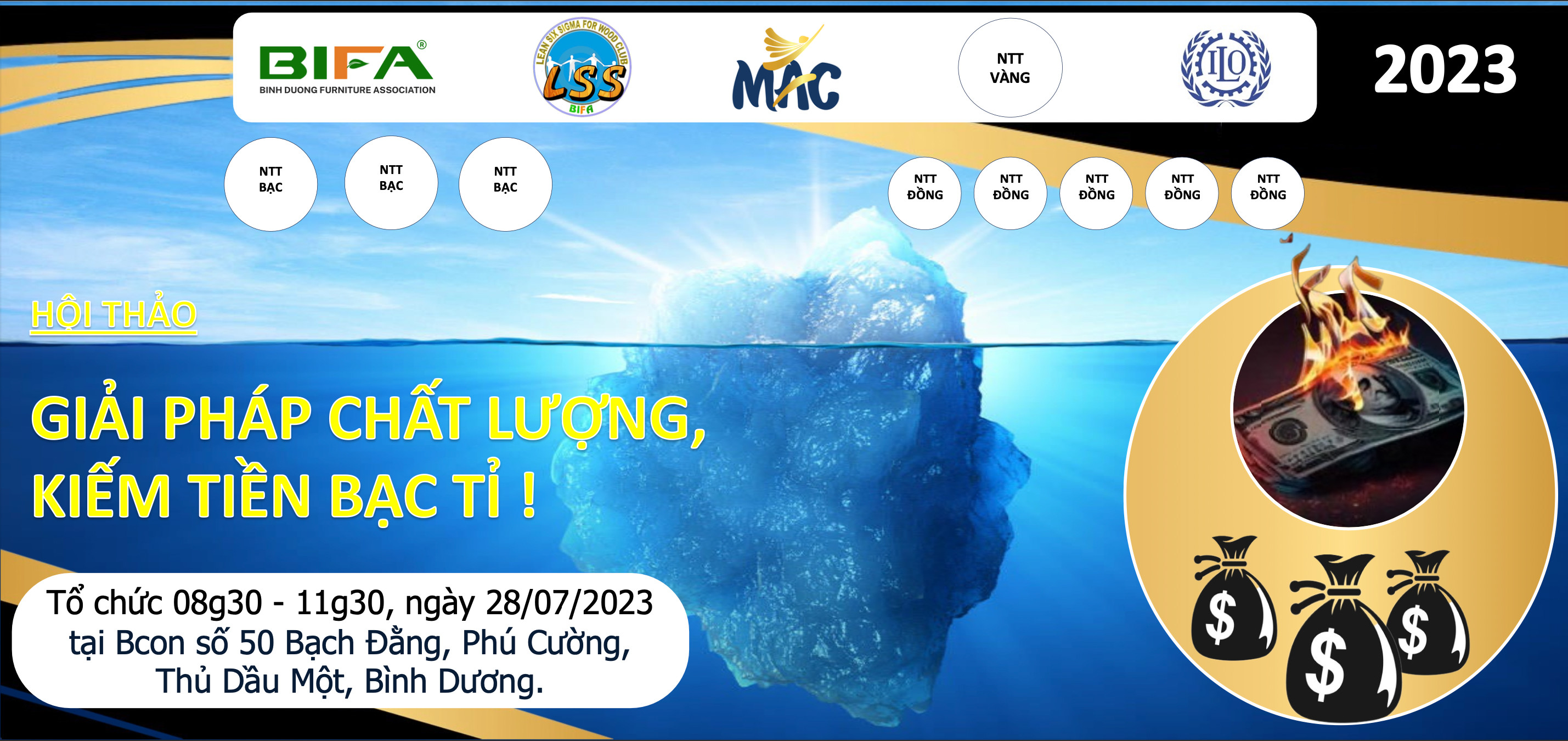 [THƯ NGỎ TÀI TRỢ] HỘI THẢO "GIẢI PHÁP CHẤT LƯỢNG, KIẾM TIỀN BẠC TỈ"