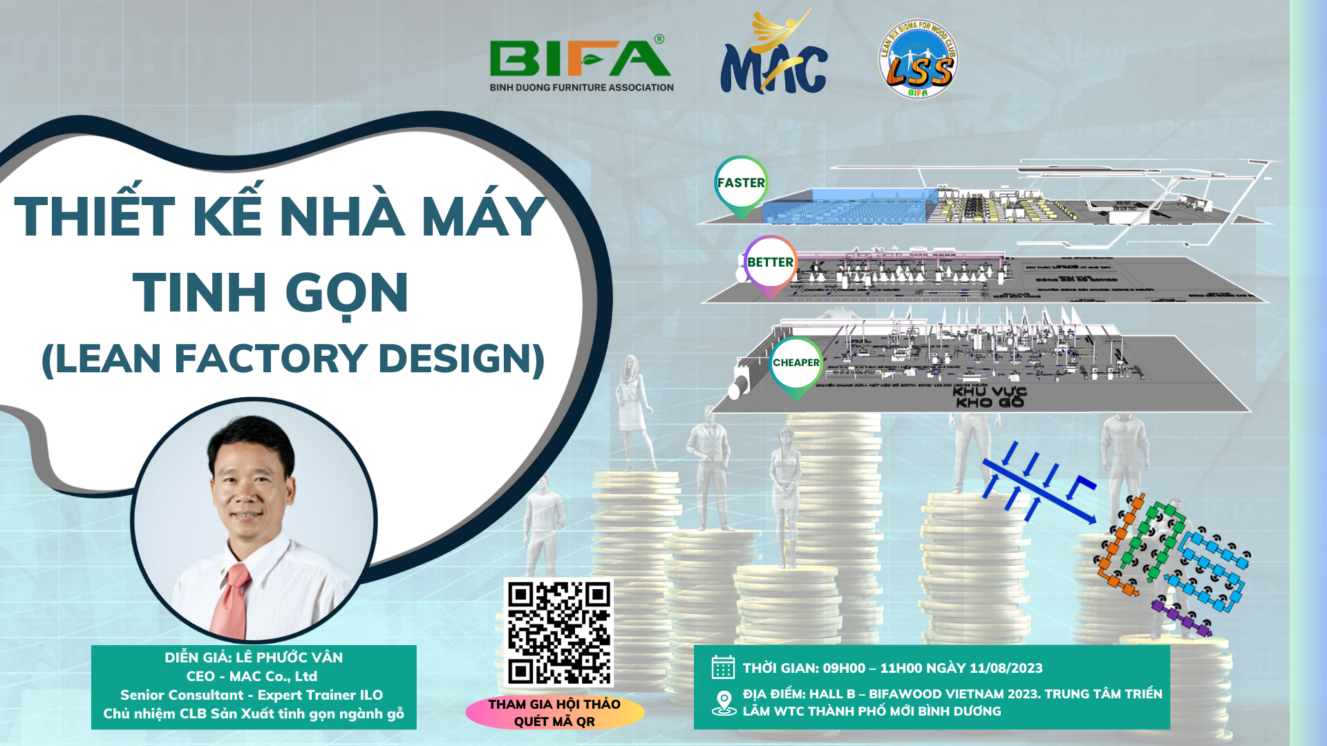 ĐĂNG KÝ THAM DỰ HỘI THẢO "THIẾT KẾ NHÀ MÁY TINH GỌN LEAN FACTORY DESIGN"