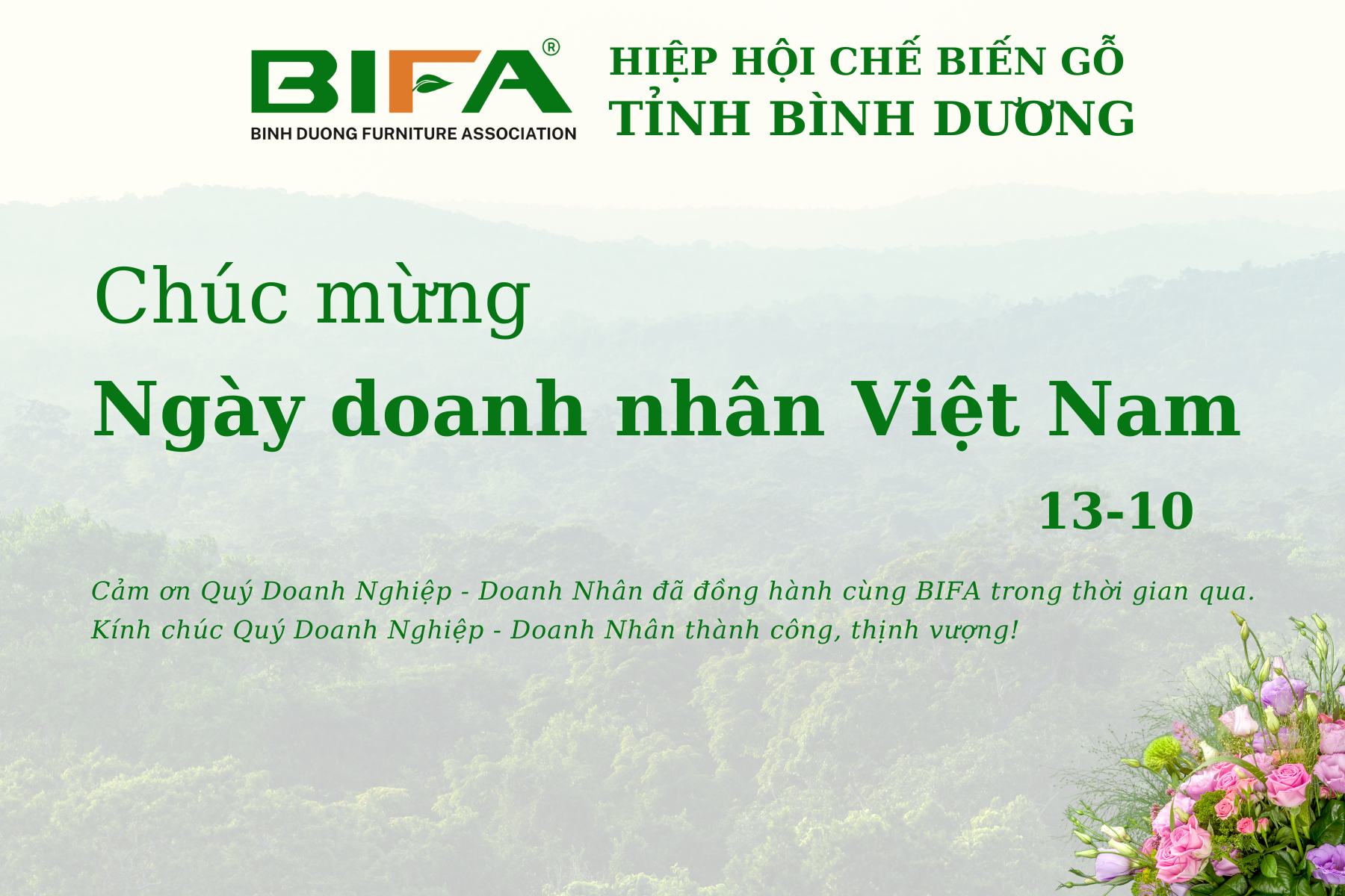 CHÚC MỪNG NGÀY DOANH NHÂN VIỆT NAM 13/10