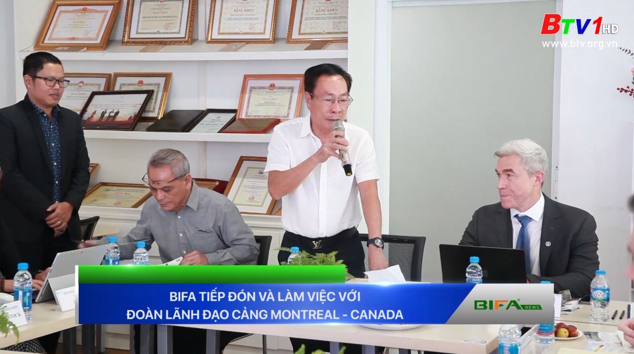 [BẢN TIN BIFA] TIN VỀ "BUỔI LÀM VIỆC VỚI THAM TÁN THƯƠNG MẠI CANADA TẠI HỒ CHÍ MINH VÀ ĐOÀN LÃNH ĐẠO CƠ QUAN CẢNG MONTREAL"