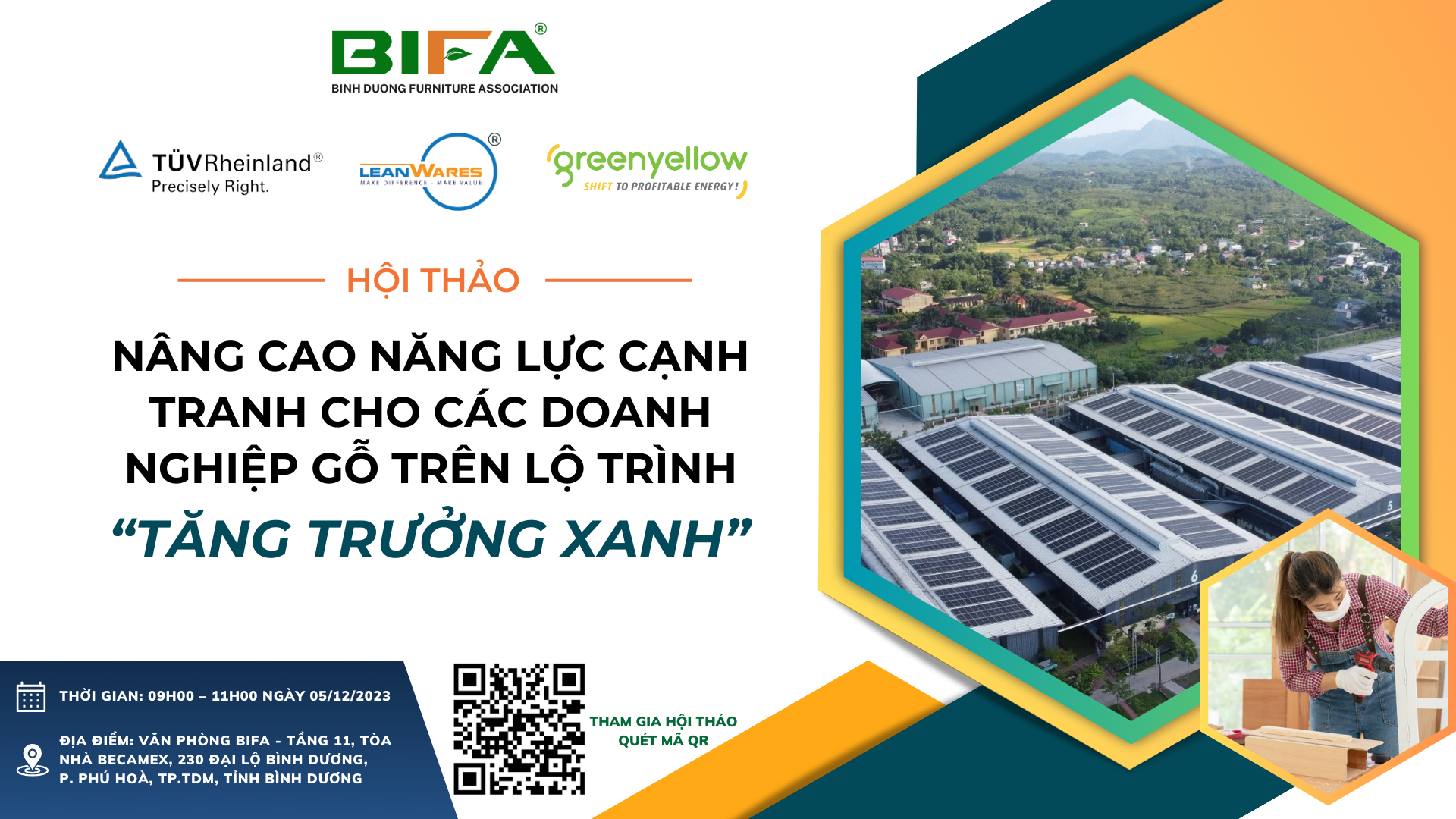 [THƯ MỜI THAM DỰ] HỘI THẢO "NÂNG CAO NĂNG LỰC CẠNH TRANH CHO CÁC DOANH NGHIỆP GỖ TRÊN LỘ TRÌNH TĂNG TRƯỞNG XANH" (MIỄN PHÍ)
