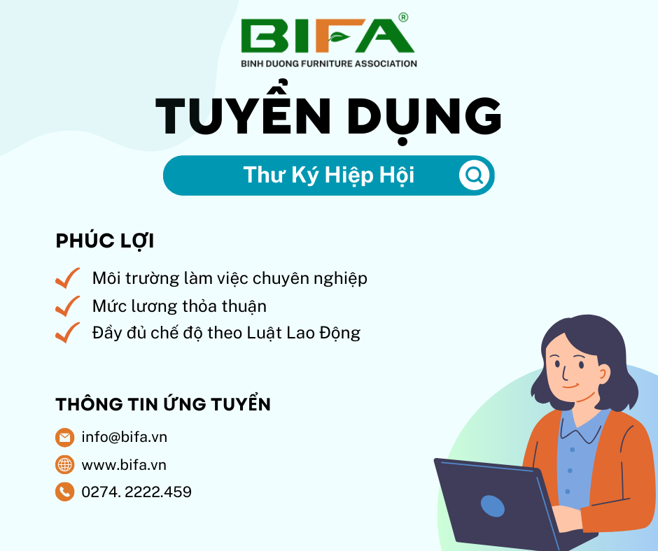 THÔNG BÁO TUYỂN DỤNG THƯ KÝ HIỆP HỘI